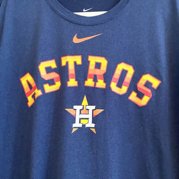 Nike Tee MLB Houston Astros Dri Fit Athletic Fit T-shirt XL - Picture 2 of 9